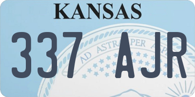 KS license plate 337AJR