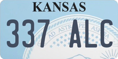 KS license plate 337ALC