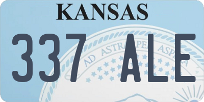KS license plate 337ALE