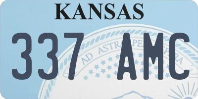 KS license plate 337AMC