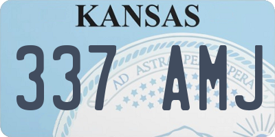 KS license plate 337AMJ