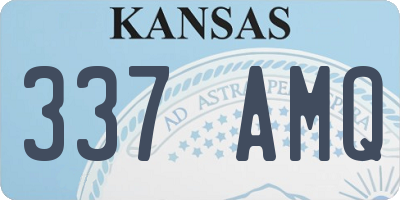 KS license plate 337AMQ