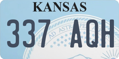 KS license plate 337AQH