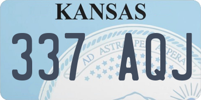 KS license plate 337AQJ