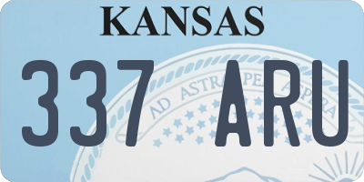 KS license plate 337ARU