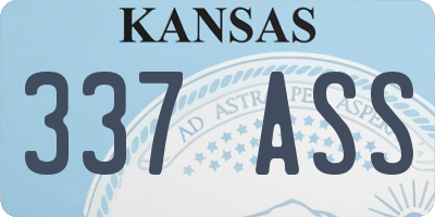 KS license plate 337ASS