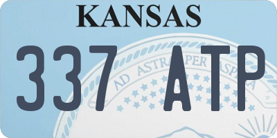 KS license plate 337ATP