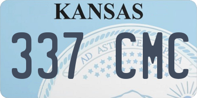 KS license plate 337CMC