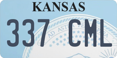 KS license plate 337CML