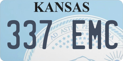 KS license plate 337EMC
