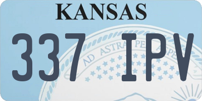 KS license plate 337IPV