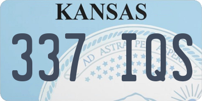KS license plate 337IQS