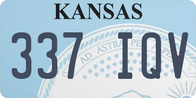KS license plate 337IQV