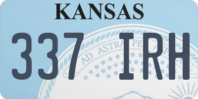 KS license plate 337IRH