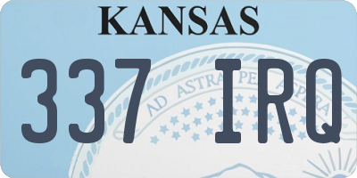 KS license plate 337IRQ