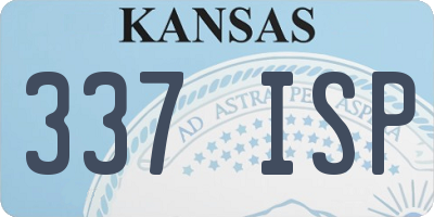 KS license plate 337ISP