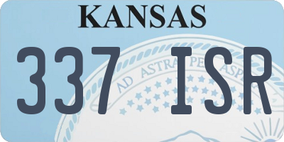 KS license plate 337ISR