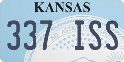 KS license plate 337ISS