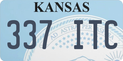 KS license plate 337ITC