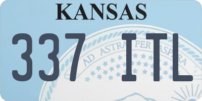 KS license plate 337ITL