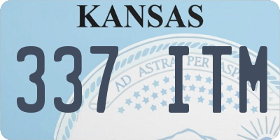 KS license plate 337ITM