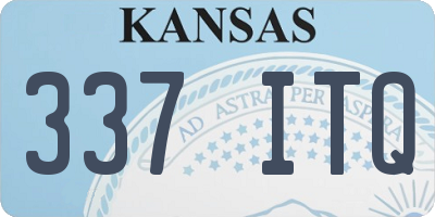 KS license plate 337ITQ