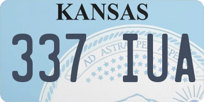 KS license plate 337IUA