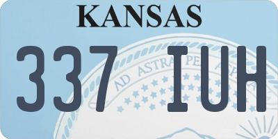 KS license plate 337IUH
