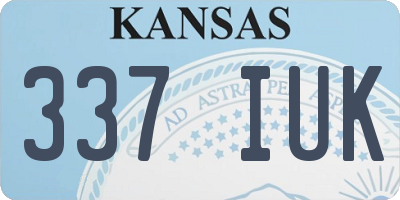 KS license plate 337IUK