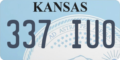 KS license plate 337IUO