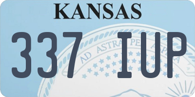 KS license plate 337IUP