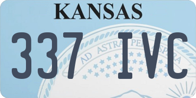 KS license plate 337IVC
