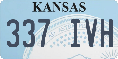 KS license plate 337IVH