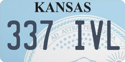 KS license plate 337IVL