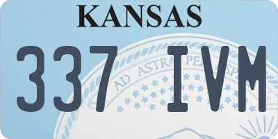 KS license plate 337IVM