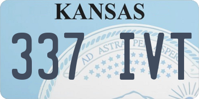 KS license plate 337IVT