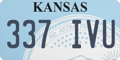 KS license plate 337IVU