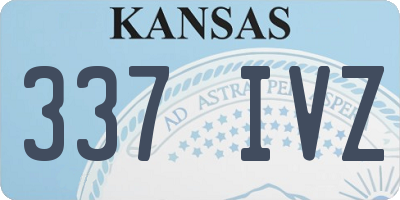 KS license plate 337IVZ
