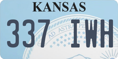 KS license plate 337IWH