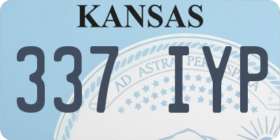 KS license plate 337IYP