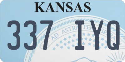 KS license plate 337IYQ