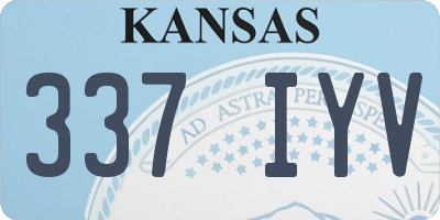 KS license plate 337IYV