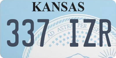 KS license plate 337IZR