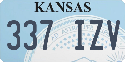 KS license plate 337IZV