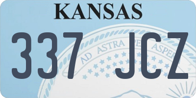 KS license plate 337JCZ