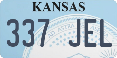 KS license plate 337JEL