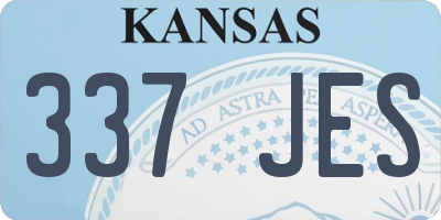 KS license plate 337JES