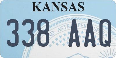 KS license plate 338AAQ