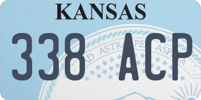 KS license plate 338ACP