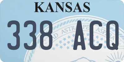 KS license plate 338ACQ